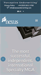 Mobile Screenshot of nexusunderwriting.com